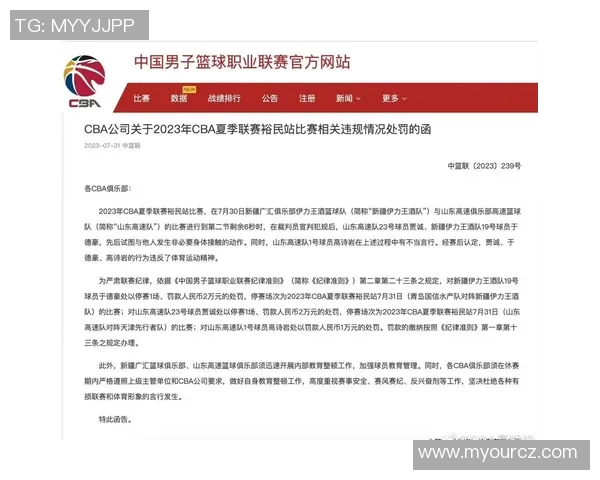 官方公告：CBA被罚+停赛！